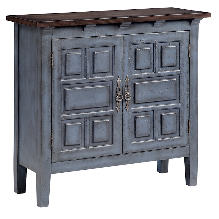 Ophelia & Co. Ledesma 34'' Tall Solid Wood 2 Door Accent